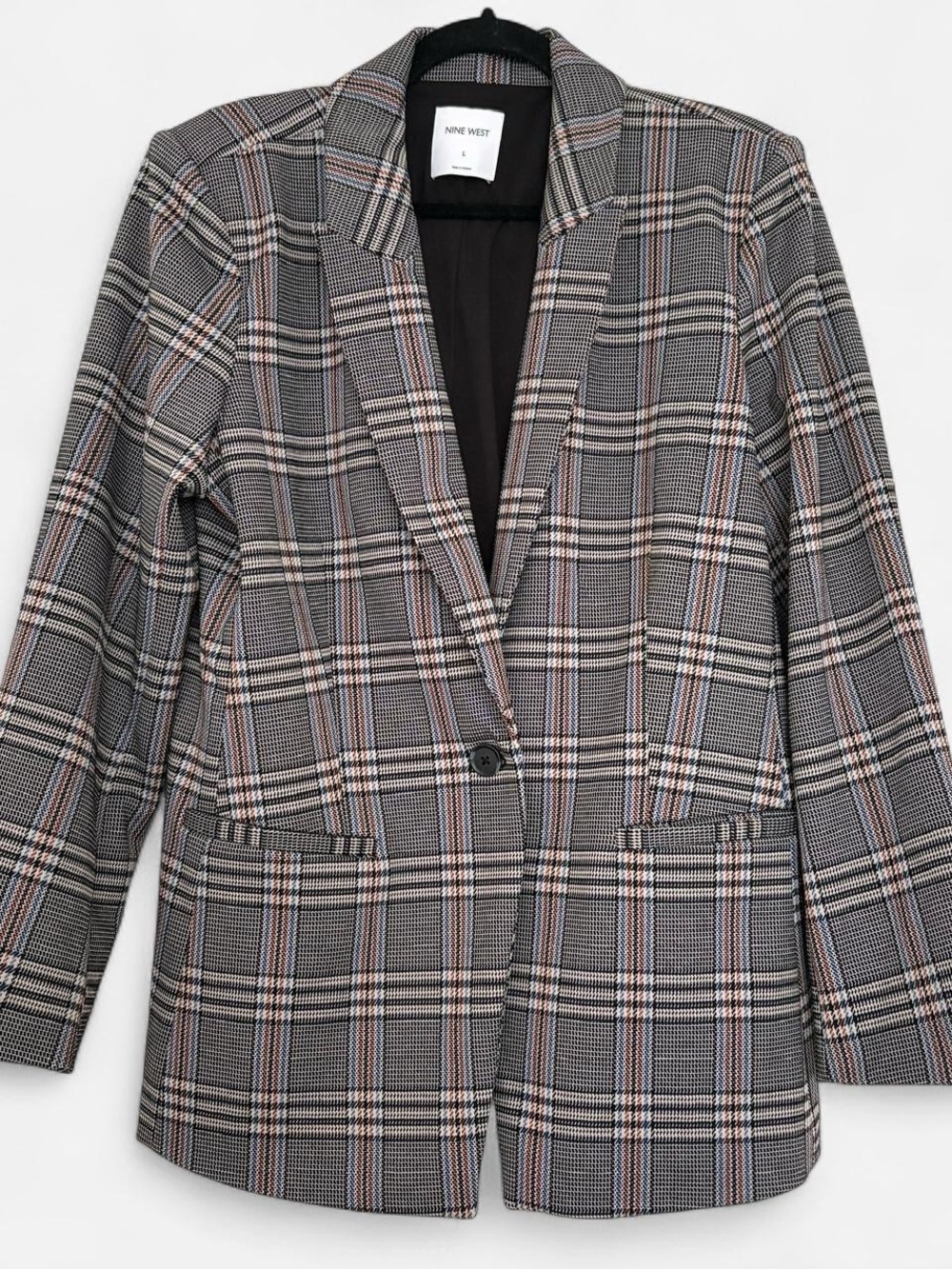 Nine West plaid blazer Size L